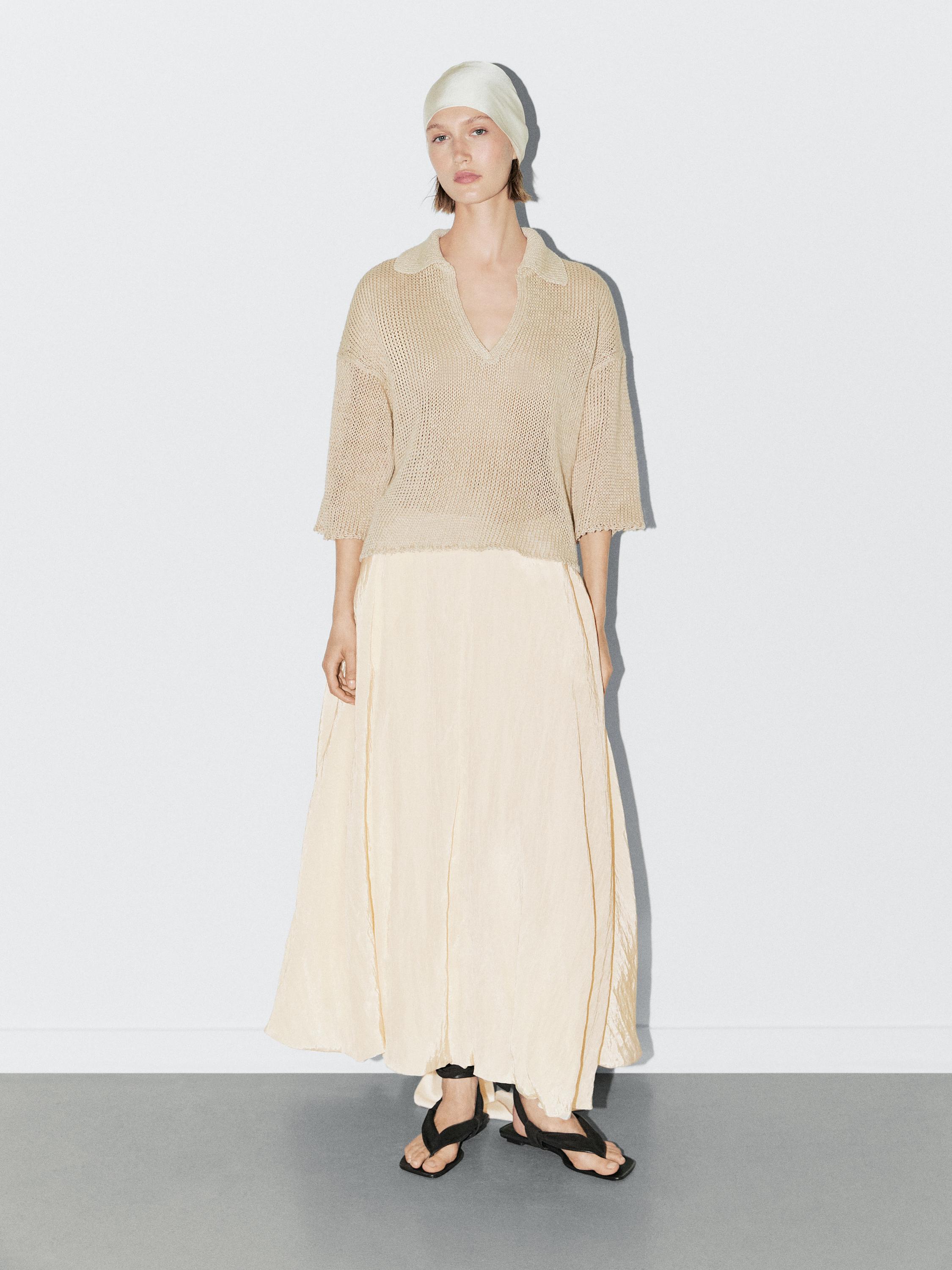 Polo sweater with open collar - STUDIO